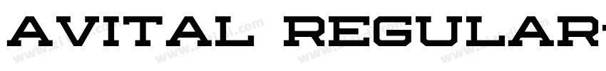 Avital Regular字体转换